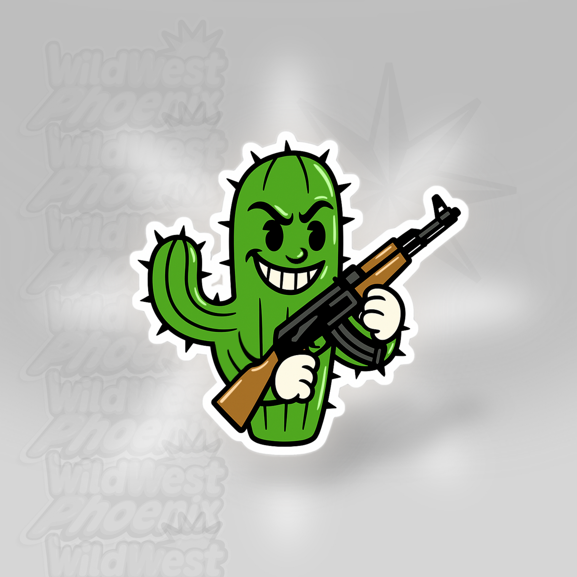 Cactus Means Business Sticker